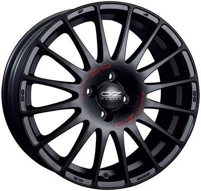 Alufælge: OZ RACING OZ SUPERTURISMO GT BLACK 8x18 5x100 ET: 35 - Alufælge dæk fra Bigwheels.dk