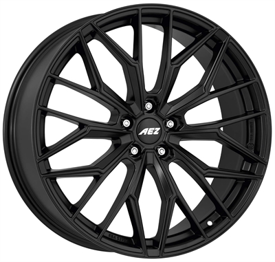 Alufælge: AEZ PORTO BLACK ET: - Alufælge dæk fra Bigwheels.dk