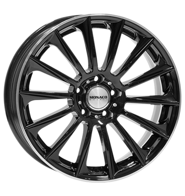 MONACO MC9 BLACK GLOSSY POLISHED 8,5x19