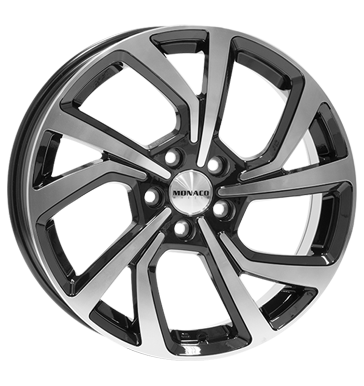 MONACO PACE BLACK GLOSSY POLISHED 7,5x18