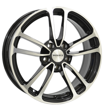 MONACO CL1 BLACK GLOSSY POLISHED 8x19