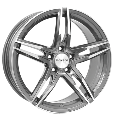 MONACO GP1 ANTHRACITE POLISHED 8x18