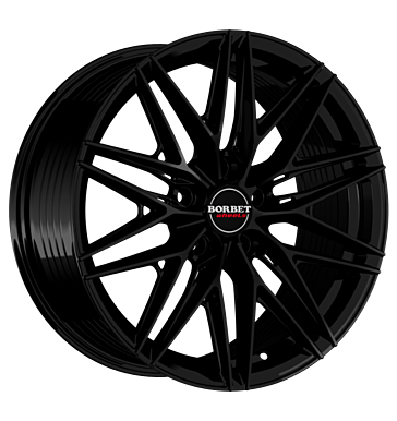 BORBET FB1 BLACK GLOSSY 8x18